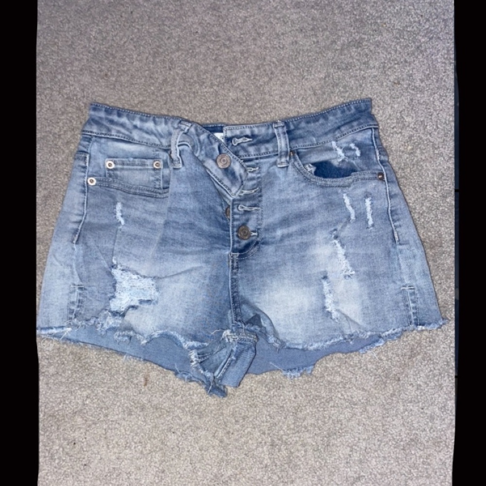 Forever 21 Jean Shorts Button Cheeky